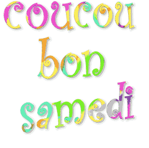 Gif animé Bon samedi arc en ciel